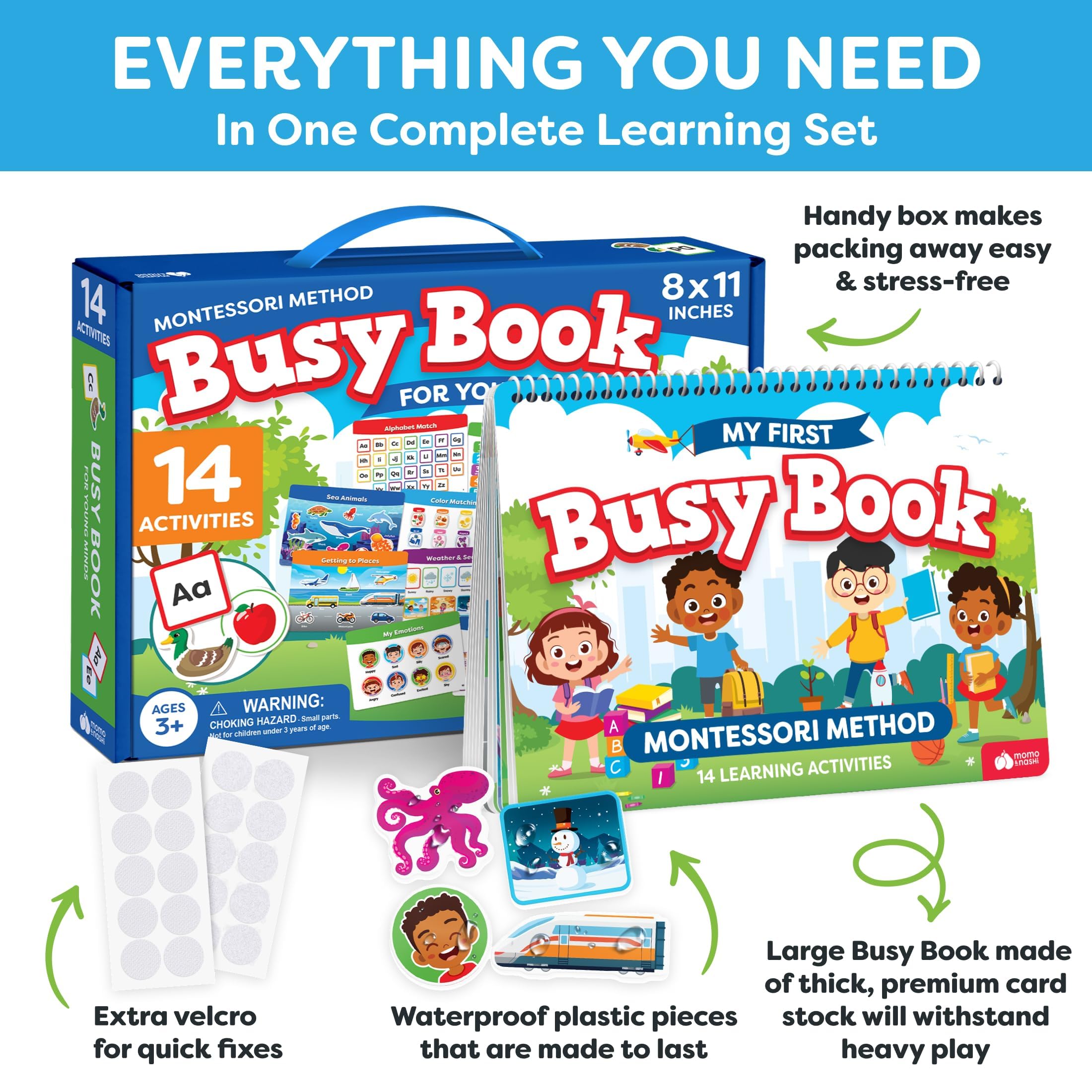 Momo & Nashi thick cardstock pages demonstrating durable, long-lasting use