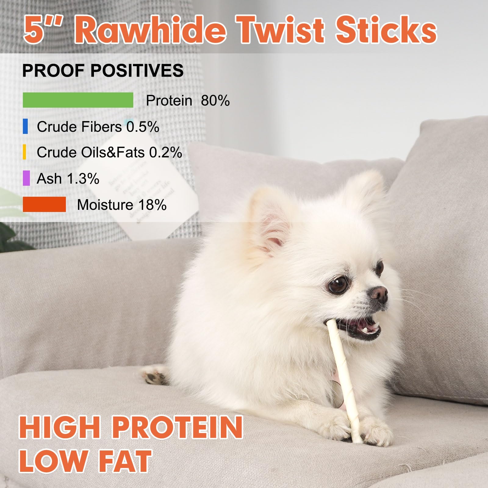 MON2SUN puppy gently holding a twist stick in mouth demonstrating easy grip and engagement
