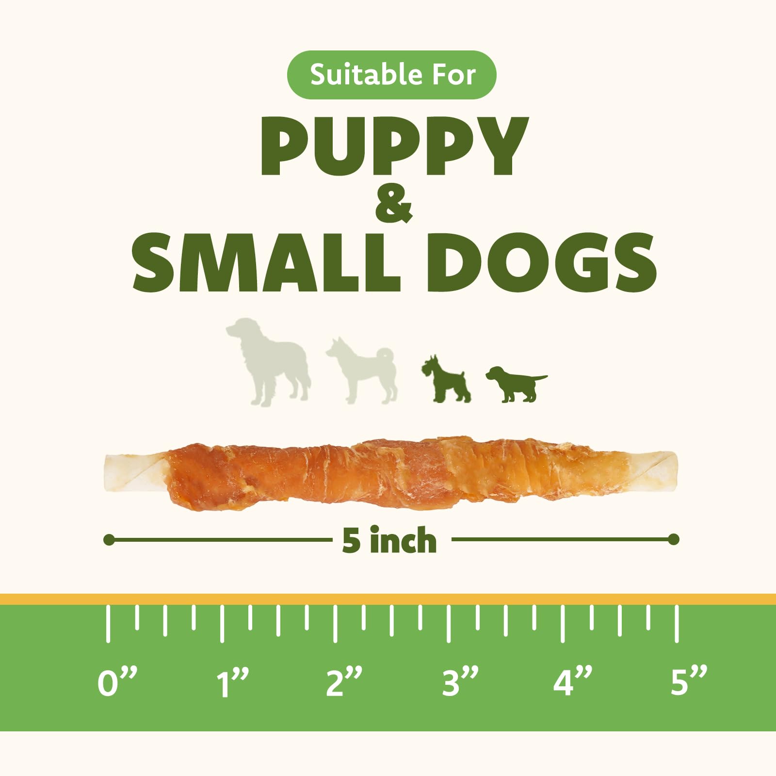 MON2SUN single 5-inch stick close-up highlighting durable chew