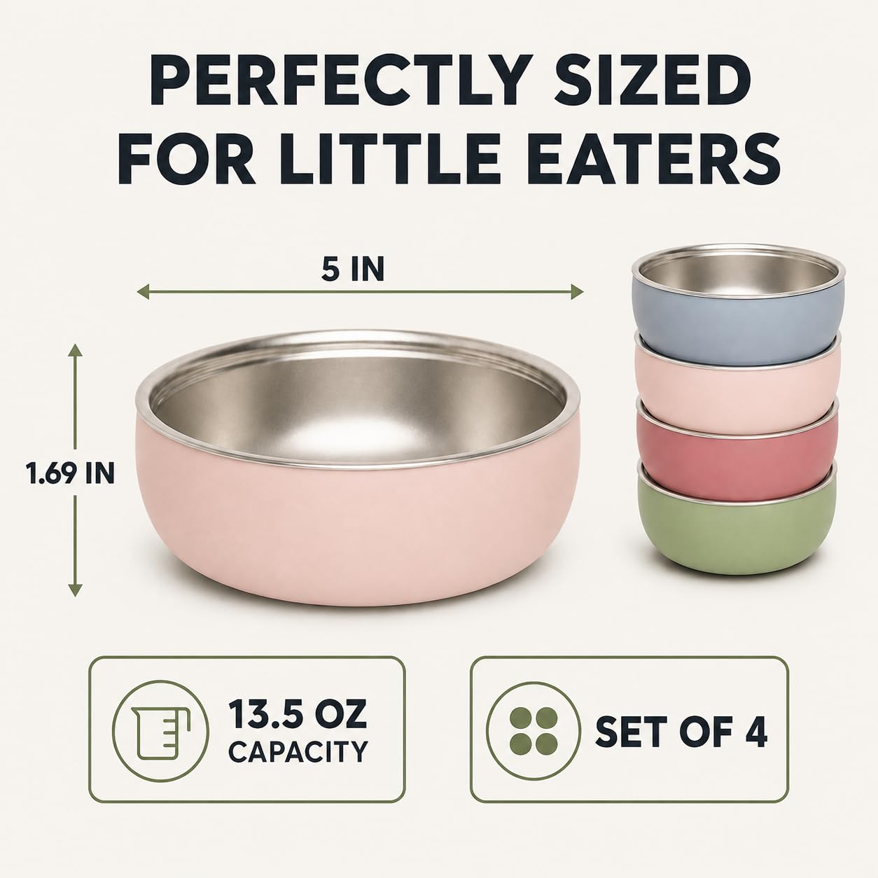Monkey Proof bowls on a dining table while a toddler uses spoon illustrating mess reduction and stable feeding