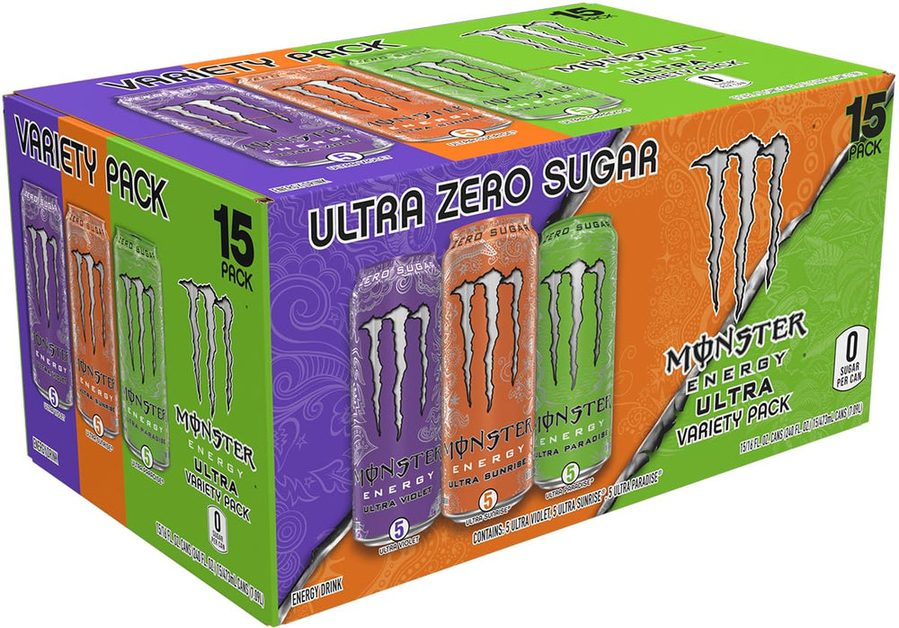 Monster Ultra close-up of can top and carbonation for fresh taste