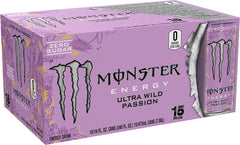 Monster Ultra Wild Passion close-up of can texture highlighting grip and design