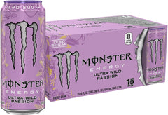Monster Ultra Wild Passion front can showing vibrant label and flavor benefit