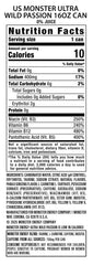 Opened Monster Ultra Wild Passion can pouring into glass for refreshing benefit