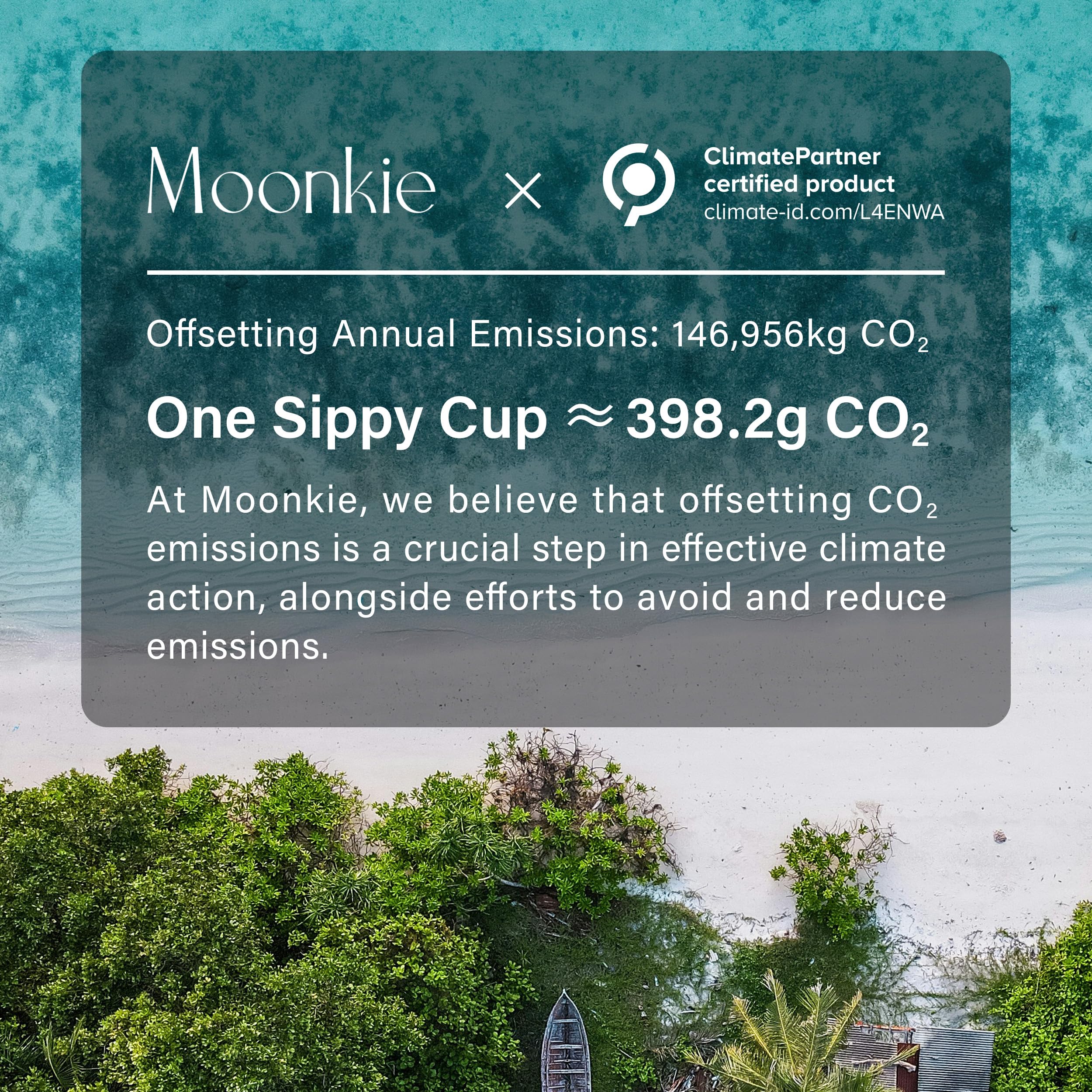 Moonkie packaging laid out showing two cups and interchangeable lids