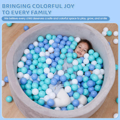 MoonxHome balls filling a toddler ball pit encouraging safe motor-skill play
