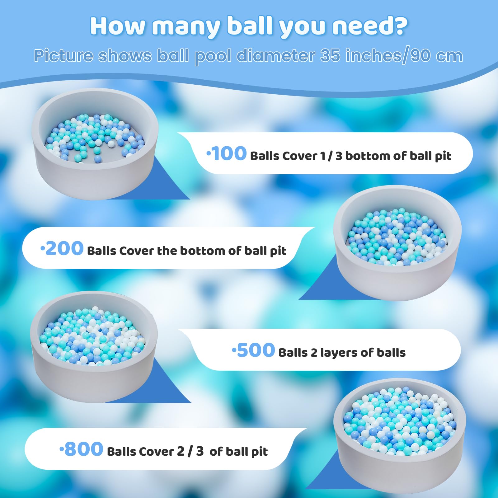 MoonxHome ball in hand showing 2.15-inch size for toddler grip and play