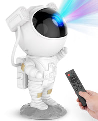 Mooyran astronaut front view showing projector and decorative look for cozy rooms