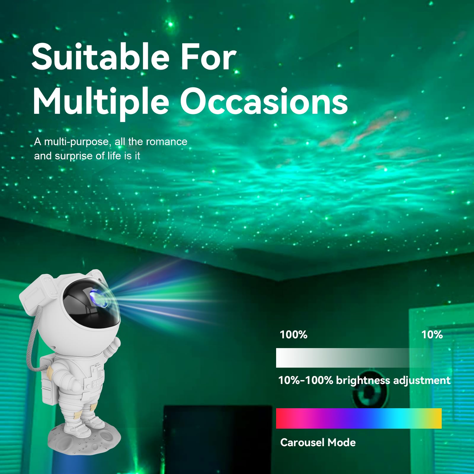 Mooyran remote and timer controls allowing brightness and auto-off convenience