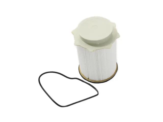 Mopar fuel filter size scale comparison showing compact design for quick service