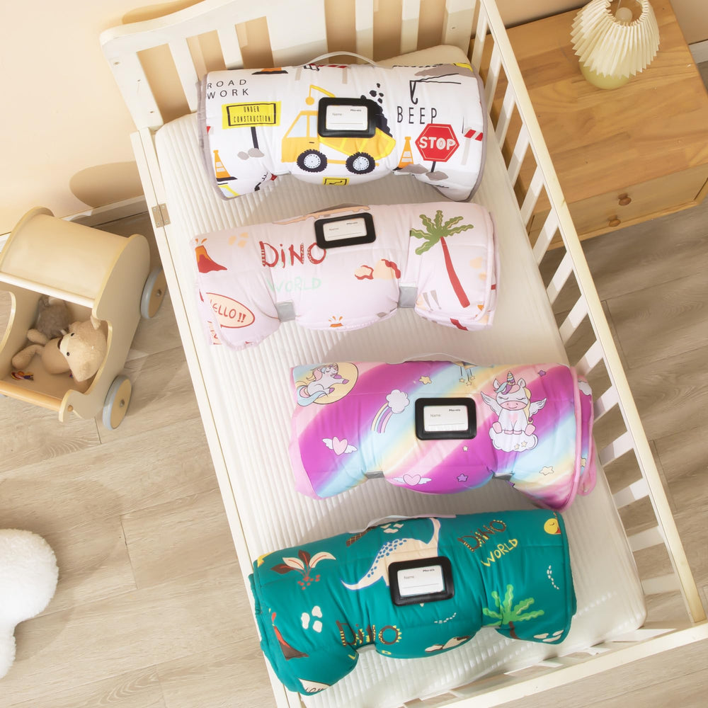 MORAIS nap mat in preschool classroom setting, demonstrates everyday usability