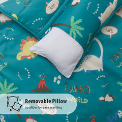 MORAIS nap mat removable pillow detail, enables simple washing and support