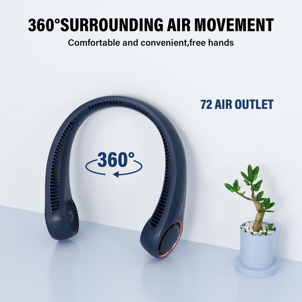 Morelax neck fan close texture shot highlighting soft materials for comfort