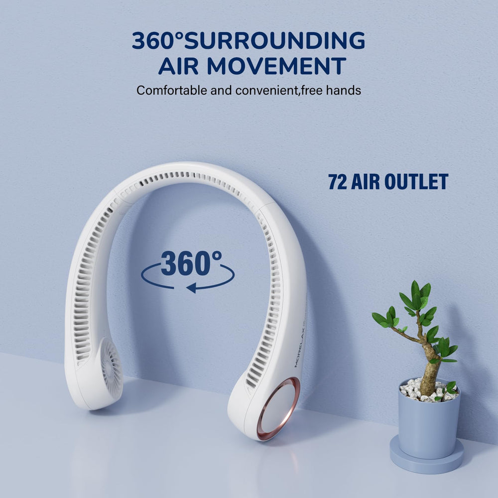 Morelax side profile highlighting lightweight design and hands-free wearability benefit