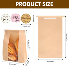 Moretoes close-up of clear window and kraft texture highlighting product visibility