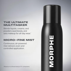 MORPHE micro-fine mist droplets demonstrating lightweight texture benefit