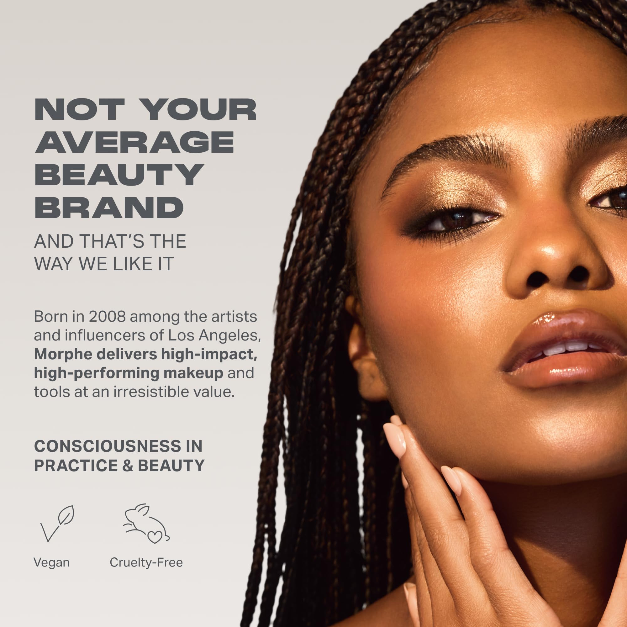 MORPHE brushes on vanity in lifestyle scene inspiring daily creativity
