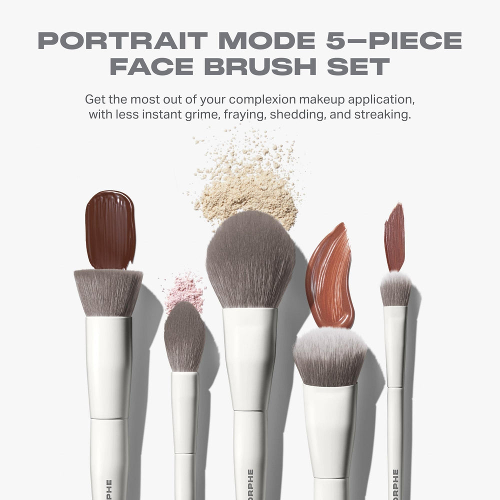 MORPHE bristles macro showing silver ion finish for cleaner routine