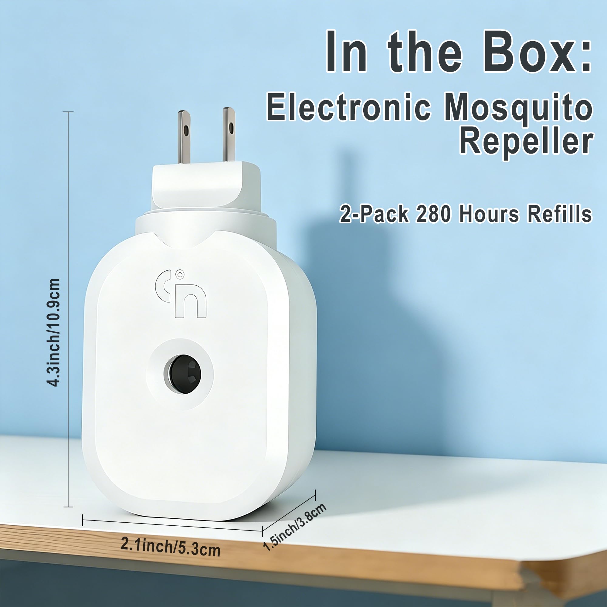 Moskiller box and manual displayed showing included warranty and simple setup benefit