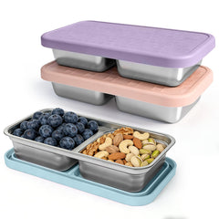 Mostdream front view stainless steel snack container showing compact, durable design and portability
