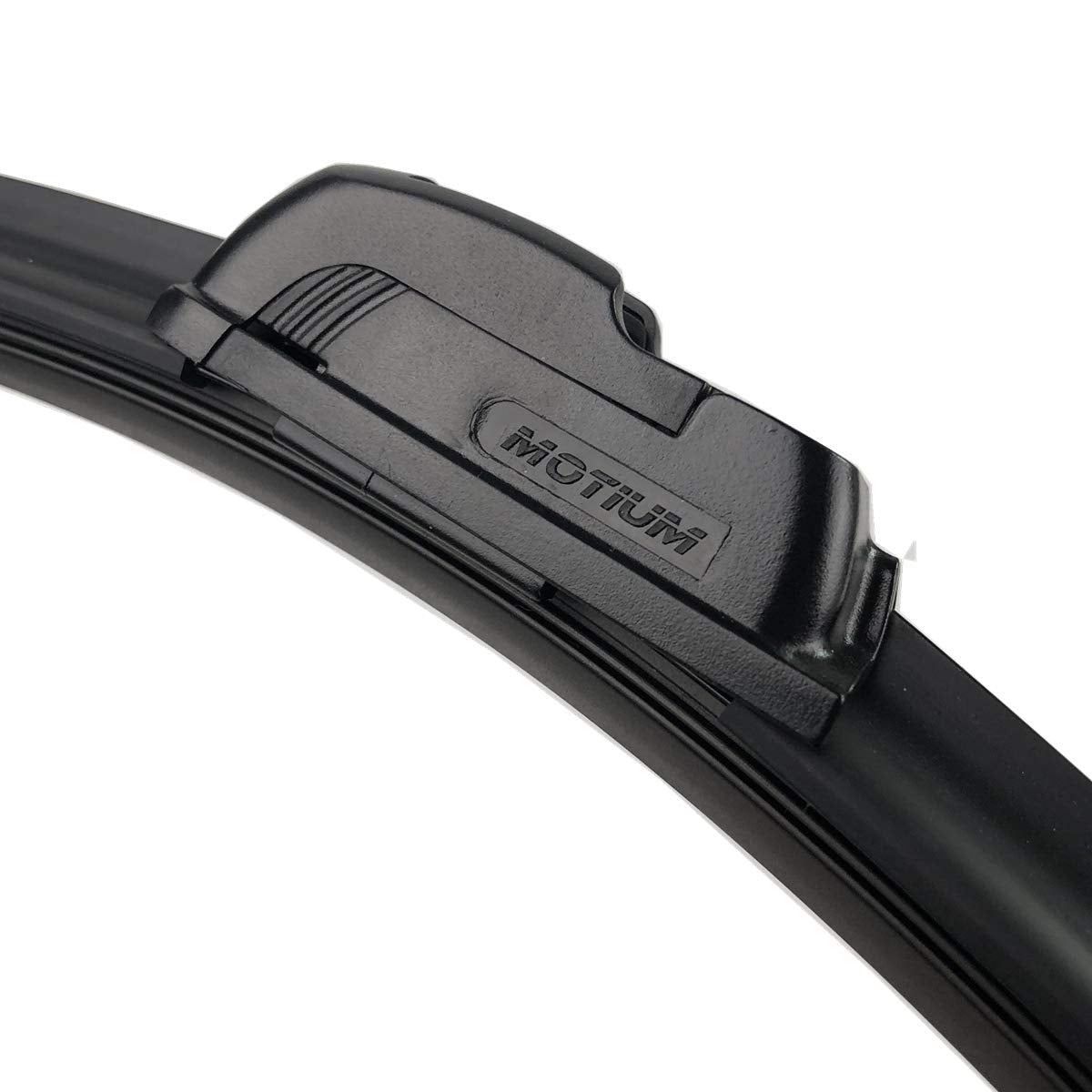 MOTIUM blades installed on windshield providing clear view and safer driving in rain