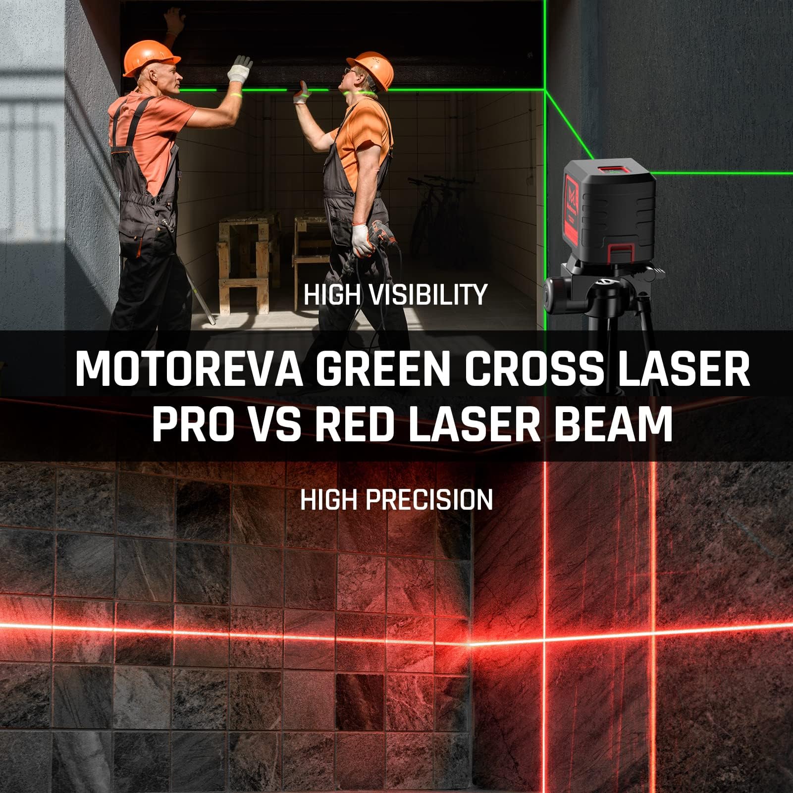 Motovera kit in carrying bag for organized transport and storage