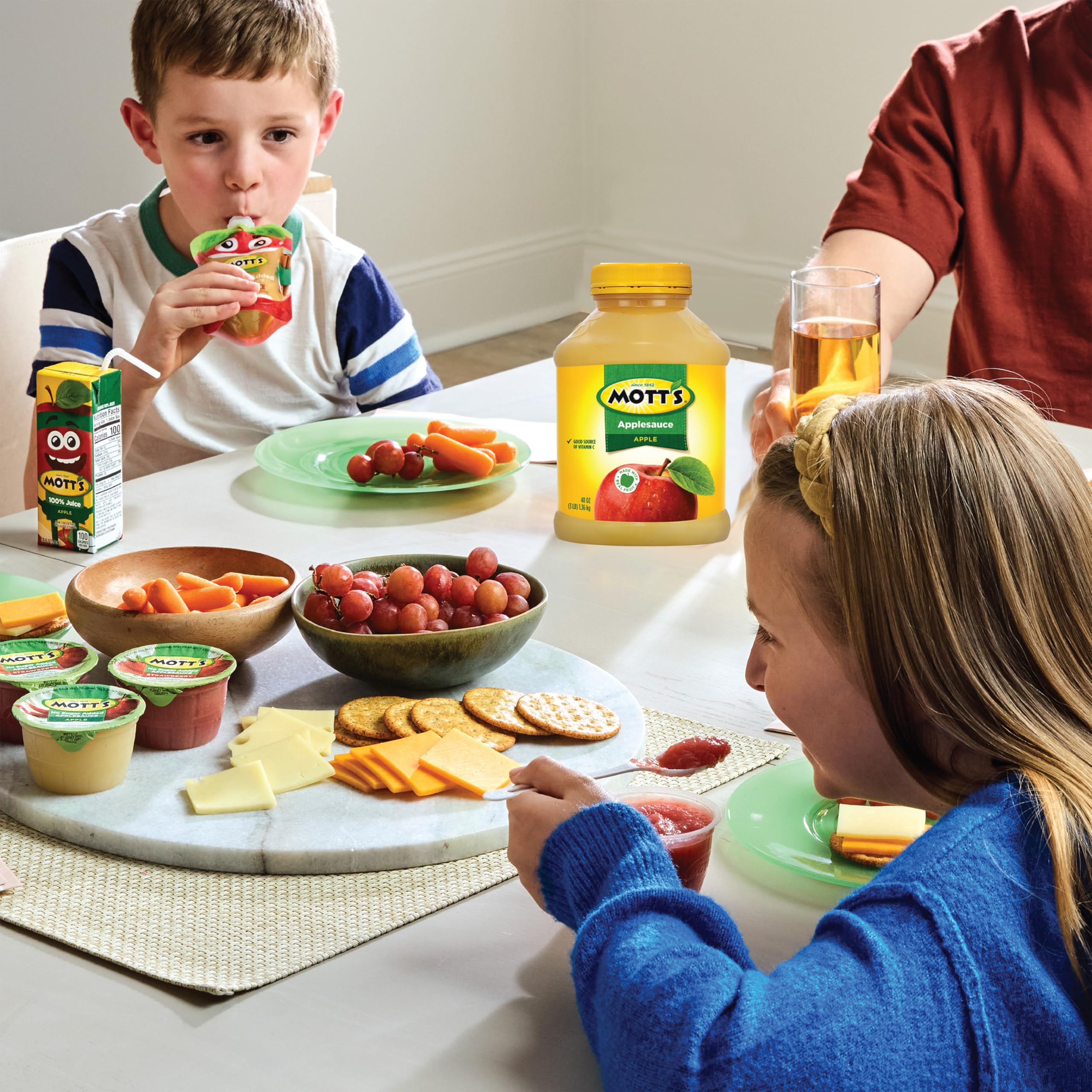 Mott's applesauce packed in lunchbox for easy kid-friendly snacking