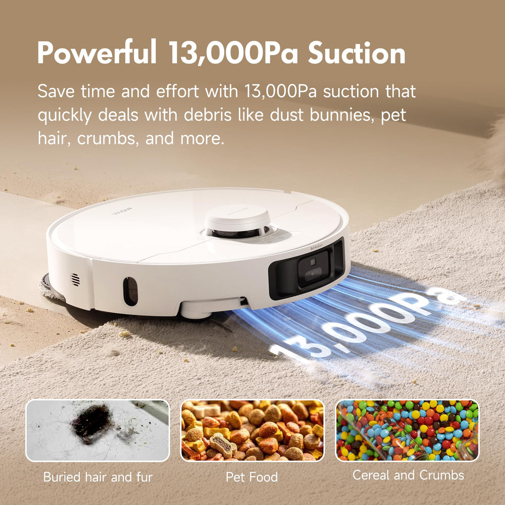 MOVA docking station illustrating hot-water mop wash and hot-air dry benefits