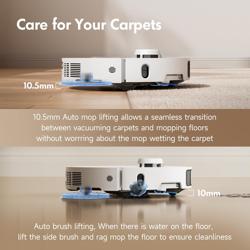 MOVA app map view on smartphone showing precise room mapping benefit