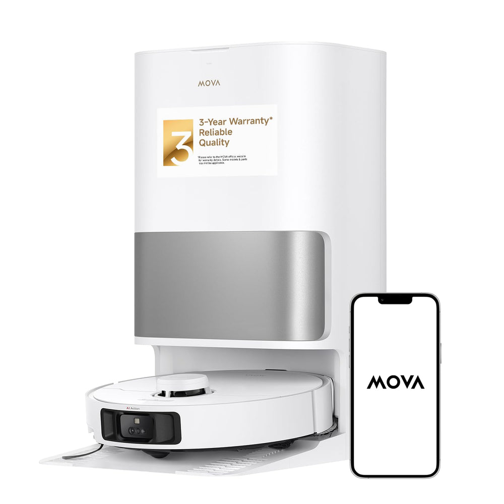 MOVA P10 Pro Ultra front view showing sleek design and cleaning power