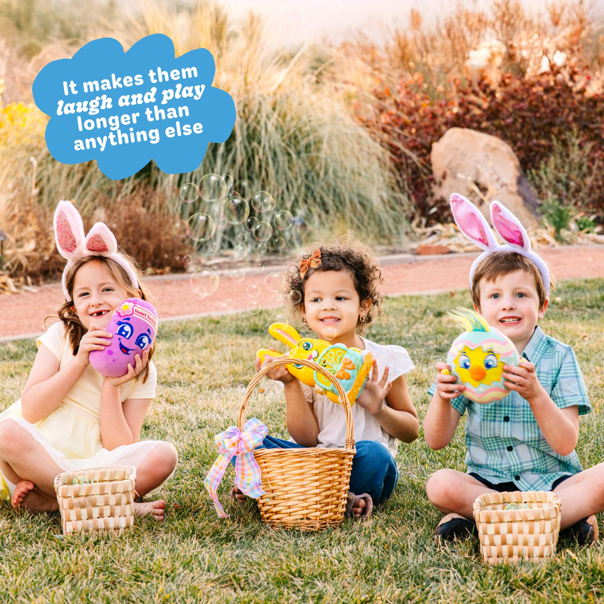 Move2Play used by toddler in backyard encouraging active play and social interaction