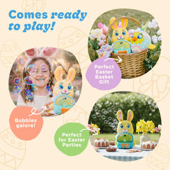 Move2Play glowing bubbles at dusk creating festive atmosphere for Easter and parties