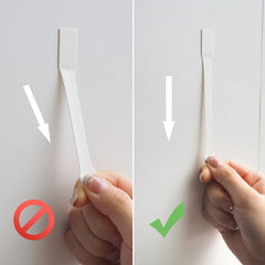 MOVELYST hook mounted on tile illustrating strong hold on smooth surfaces