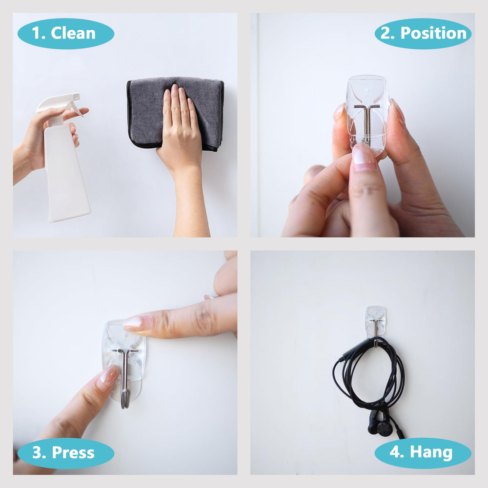 MOVELYST box contents with 30 hooks and 40 strips for value and convenience