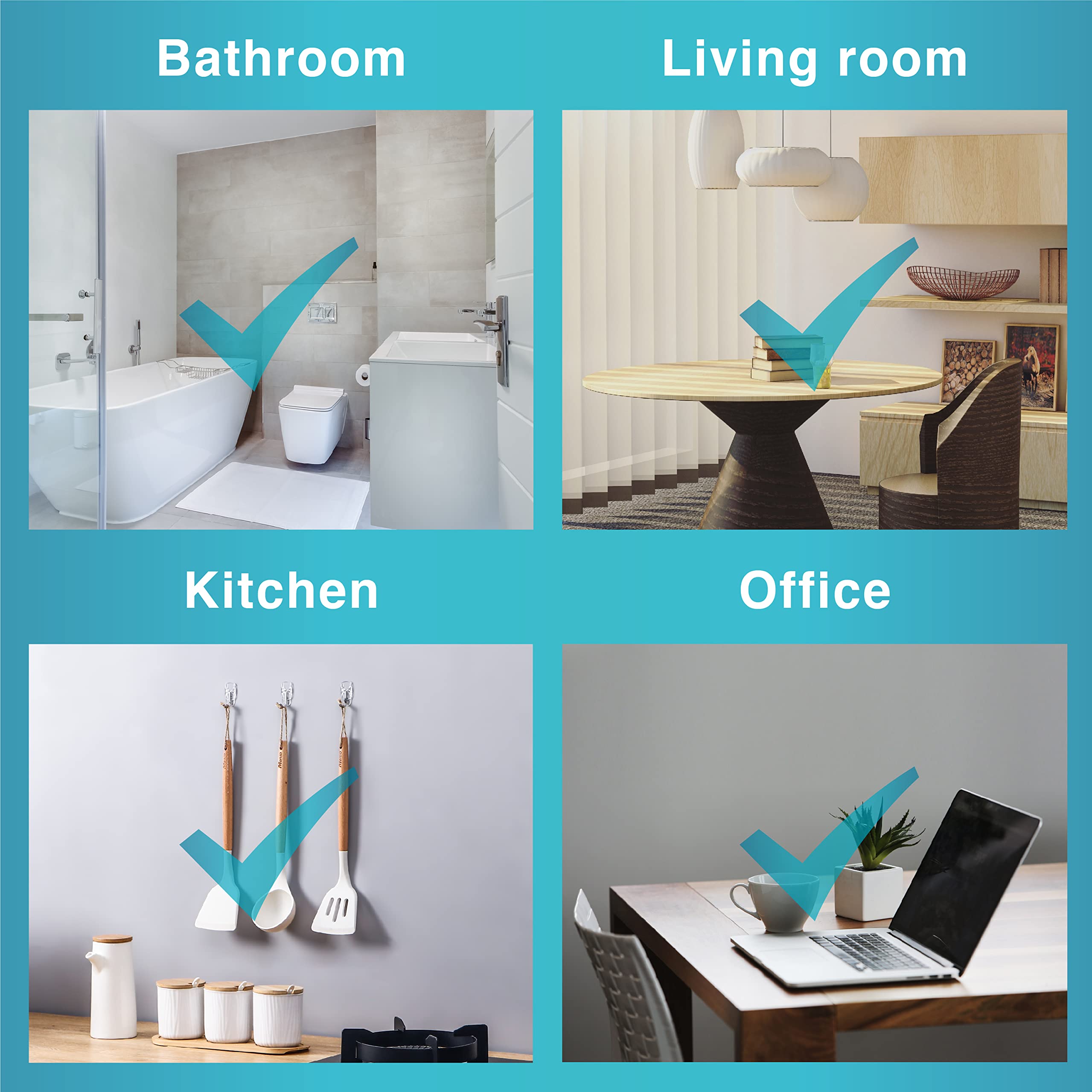 MOVELYST hooks used in kitchen demonstrating quick organization solution