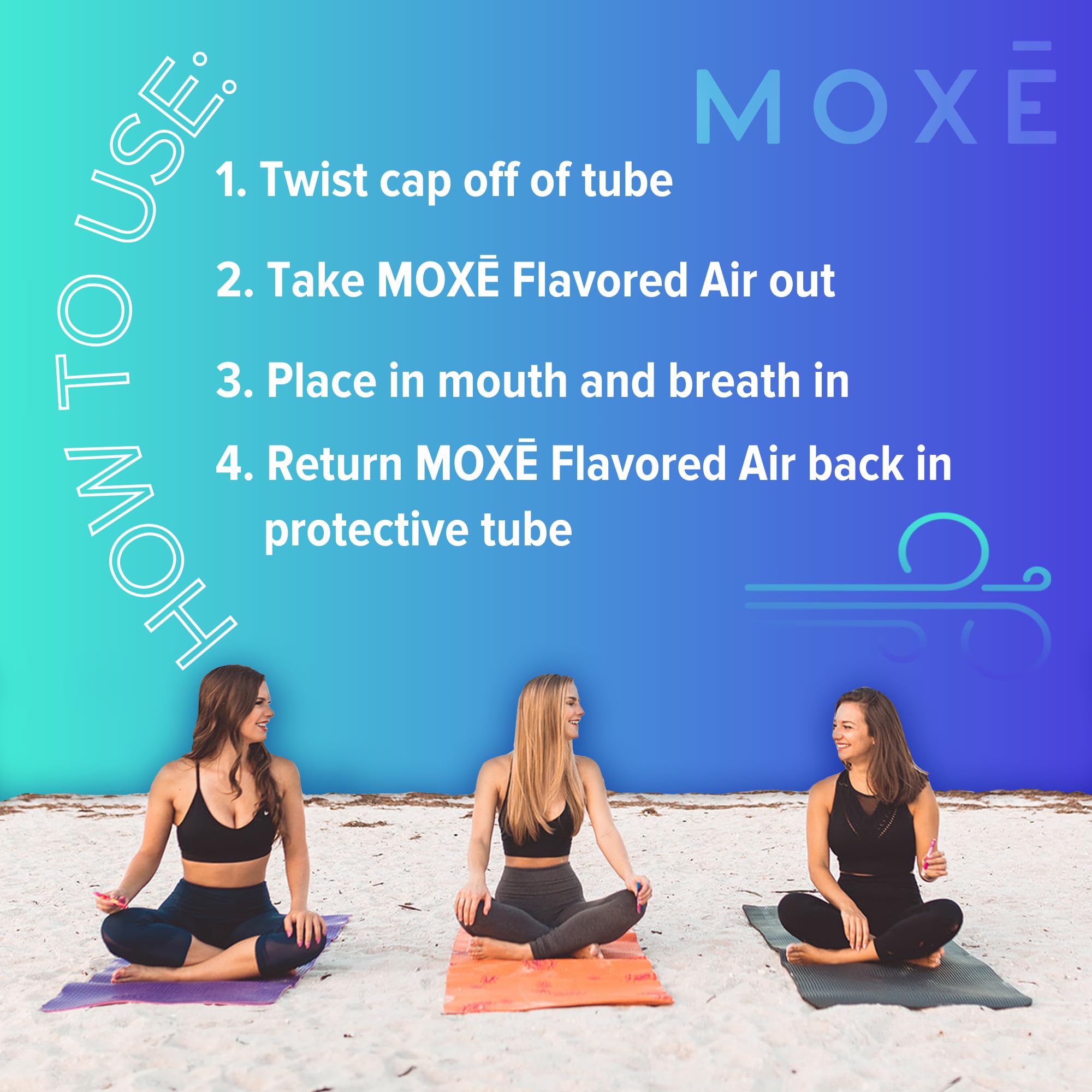 MOXE menthol texture and contents close-up showing natural ingredient clarity benefit