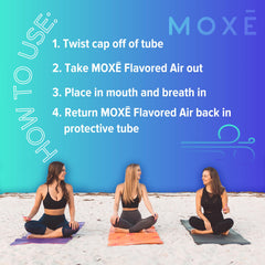 MOXE menthol texture and contents close-up showing natural ingredient clarity benefit