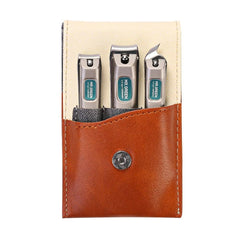 MR.GREEN clippers front view showing three tools and case for easy storage