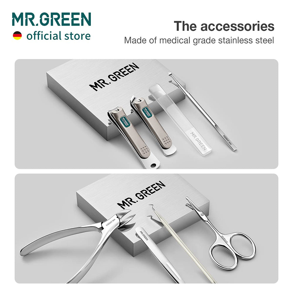 MR.GREEN detailed shot of nano-glass nail file texture for smooth, non-tearing finish