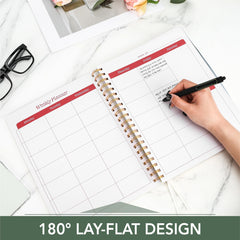 Mr. Pen Selah spiral binding detail that lays flat for easy writing