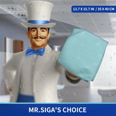 MR.SIGA detailed fiber close-up highlighting ultra-fine lint-free texture benefit