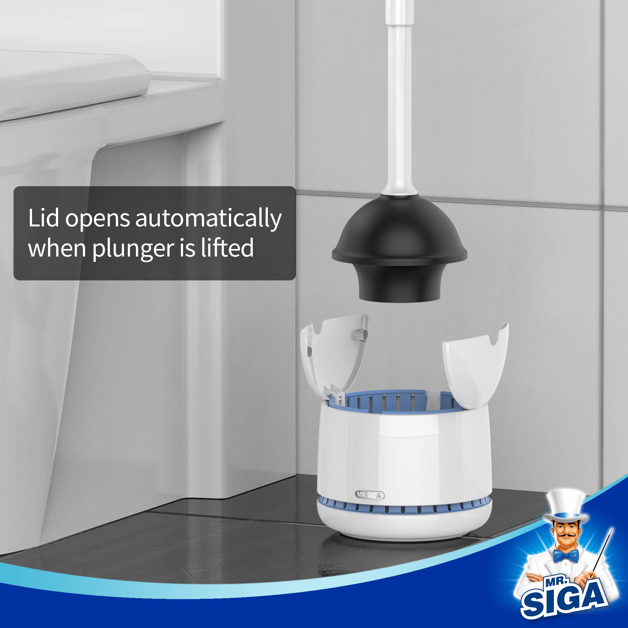 MR.SIGA ergonomic handle detail showing comfortable grip and sturdy leverage