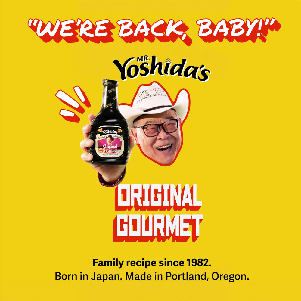 Mr. Yoshida's bottle on fridge shelf emphasizing ready-to-use convenience