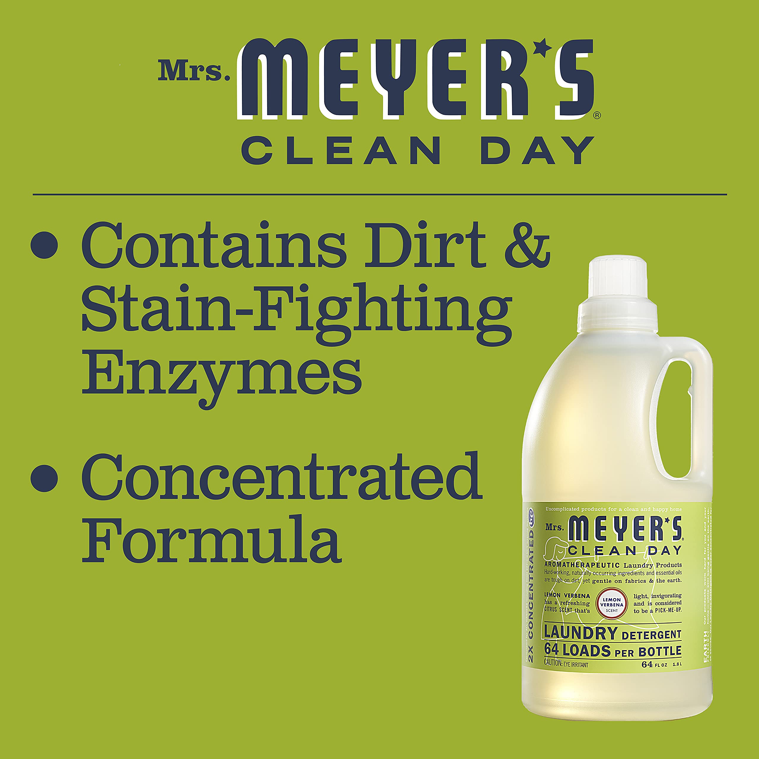 Mrs. MEYER'S detergent in washer during a cycle illustrating HE compatibility and effective cleaning