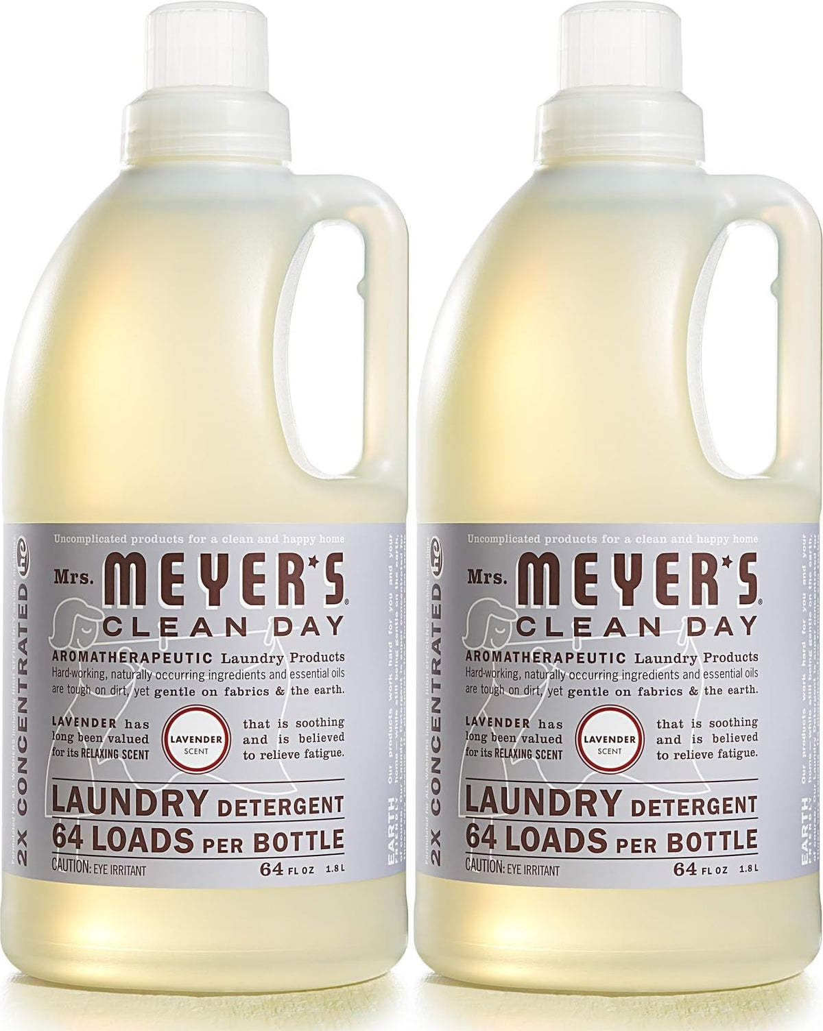 Mrs. Meyer's front packaging showing lavender label and clear benefits