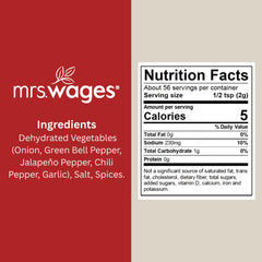 Mrs. Wages open packet contents showing spice blend for easy use