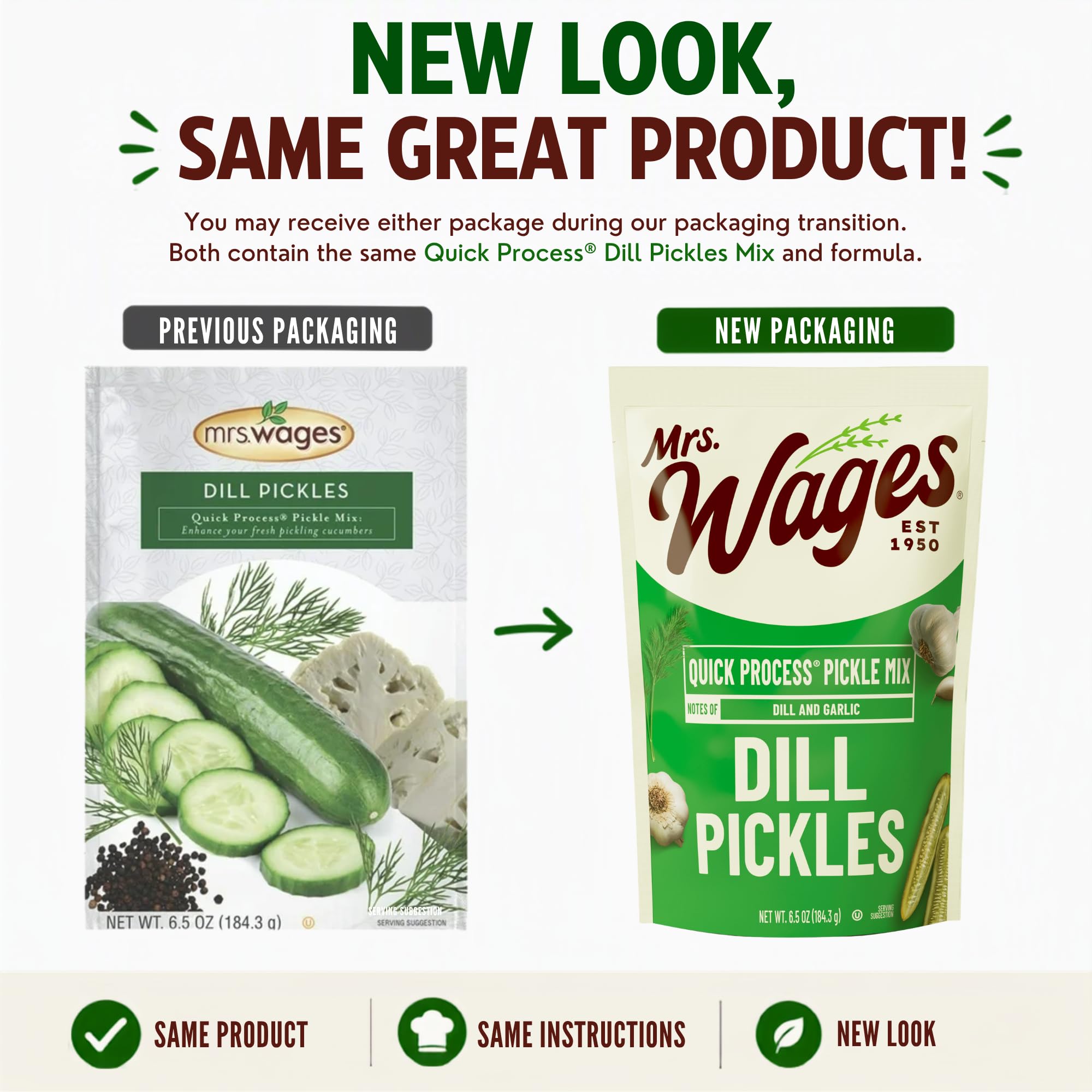 Mrs. Wages pickles on burger adding tangy crunch to sandwiches