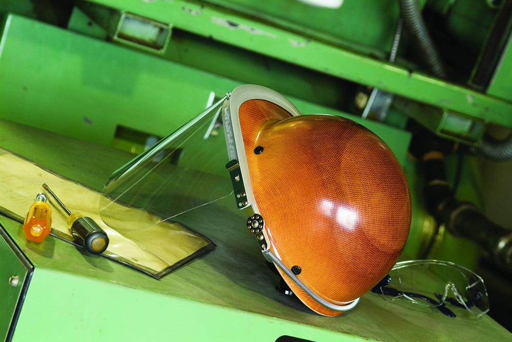 MSA Skullgard worn by welder demonstrating accessory compatibility
