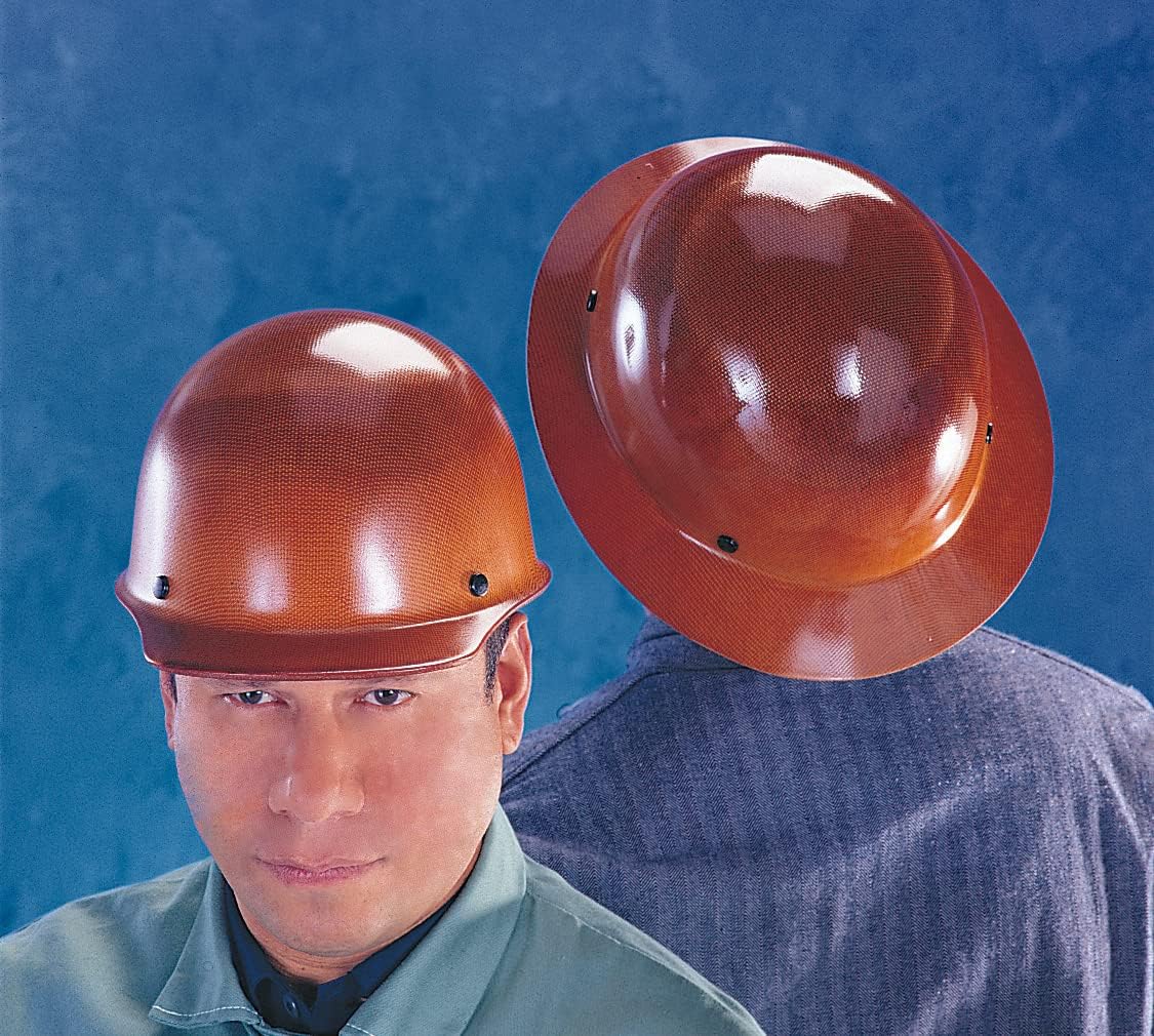 MSA Skullgard worn by a worker in a welding environment showing compatibility
