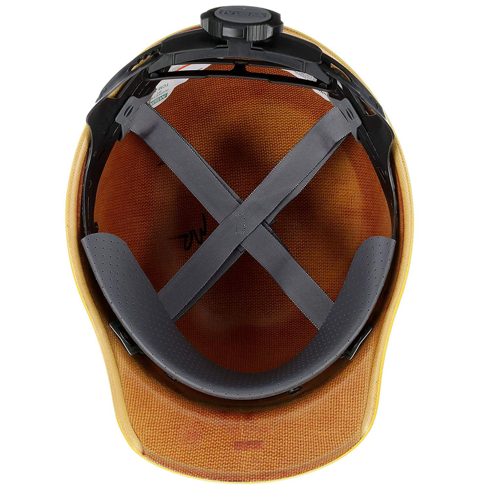 MSA Skullgard worn by worker on site showing protection in use